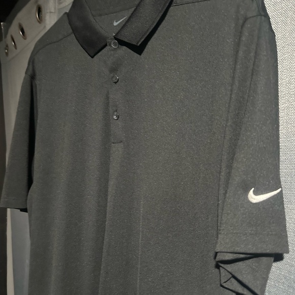 Nike Black Polo Shirt Athletic Performance - Picture 3 of 5